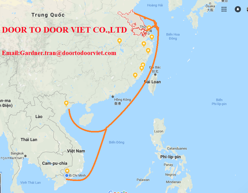 Vận chuyển hàng từ Việt Nam đi Giang tô ( Jangsu) và vận chuyển hàng từ Giang tô ( Jangsu) về Việt Nam