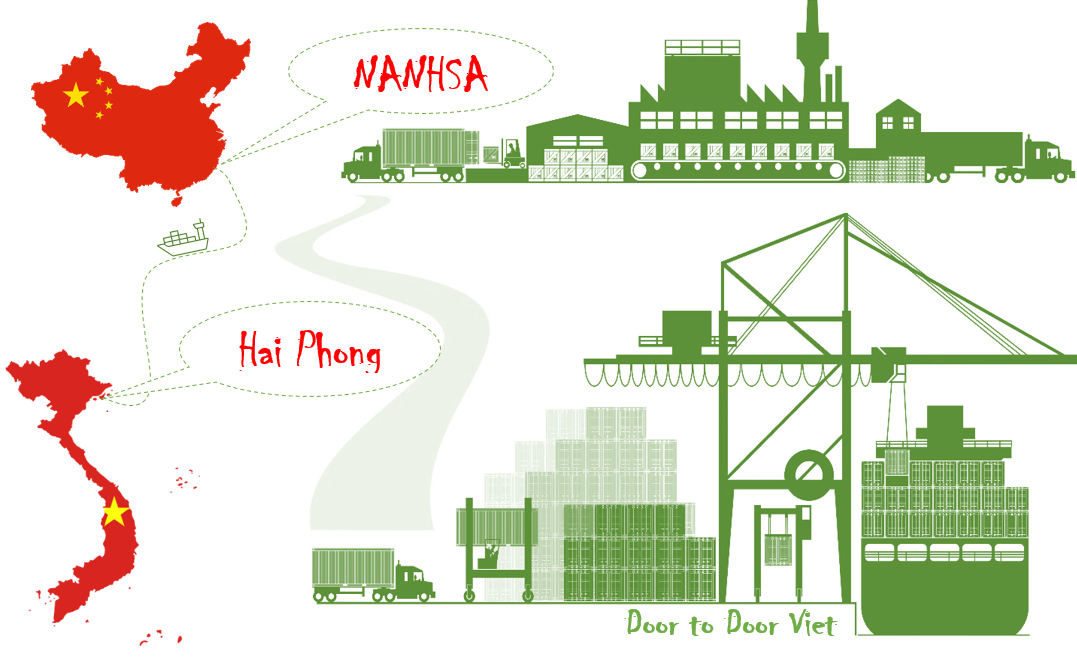 ocean freight Nansha to Hai Phong