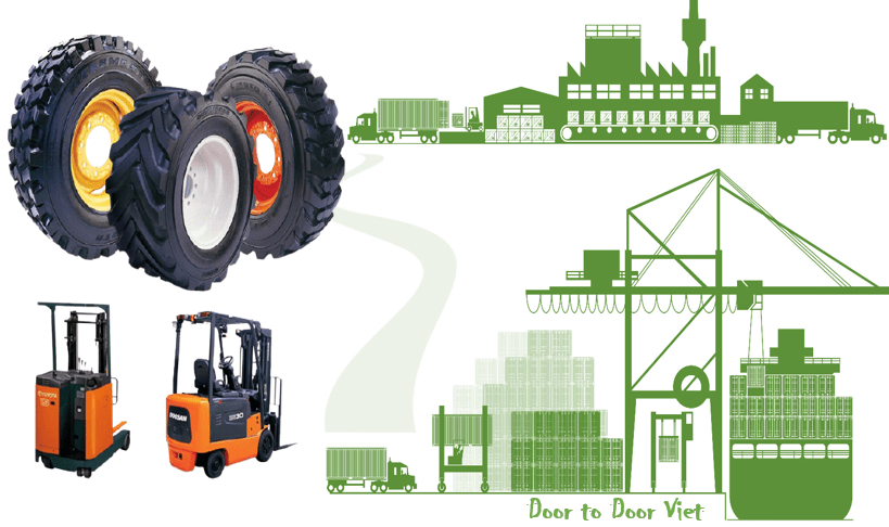 Thủ tục nhập khẩu lốp xe nâng