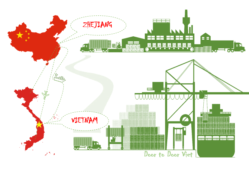 Cước vận chuyển hàng hóa từ Chiết Giang về Việt Nam